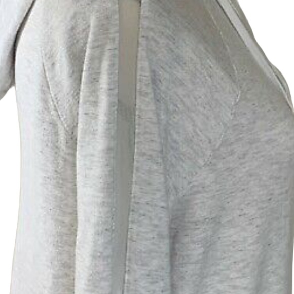 ATHLETA Hoodie Pullover Raglan Long Sleeve Mesh Accents Heather Grey Size XS - Picture 6 of 10